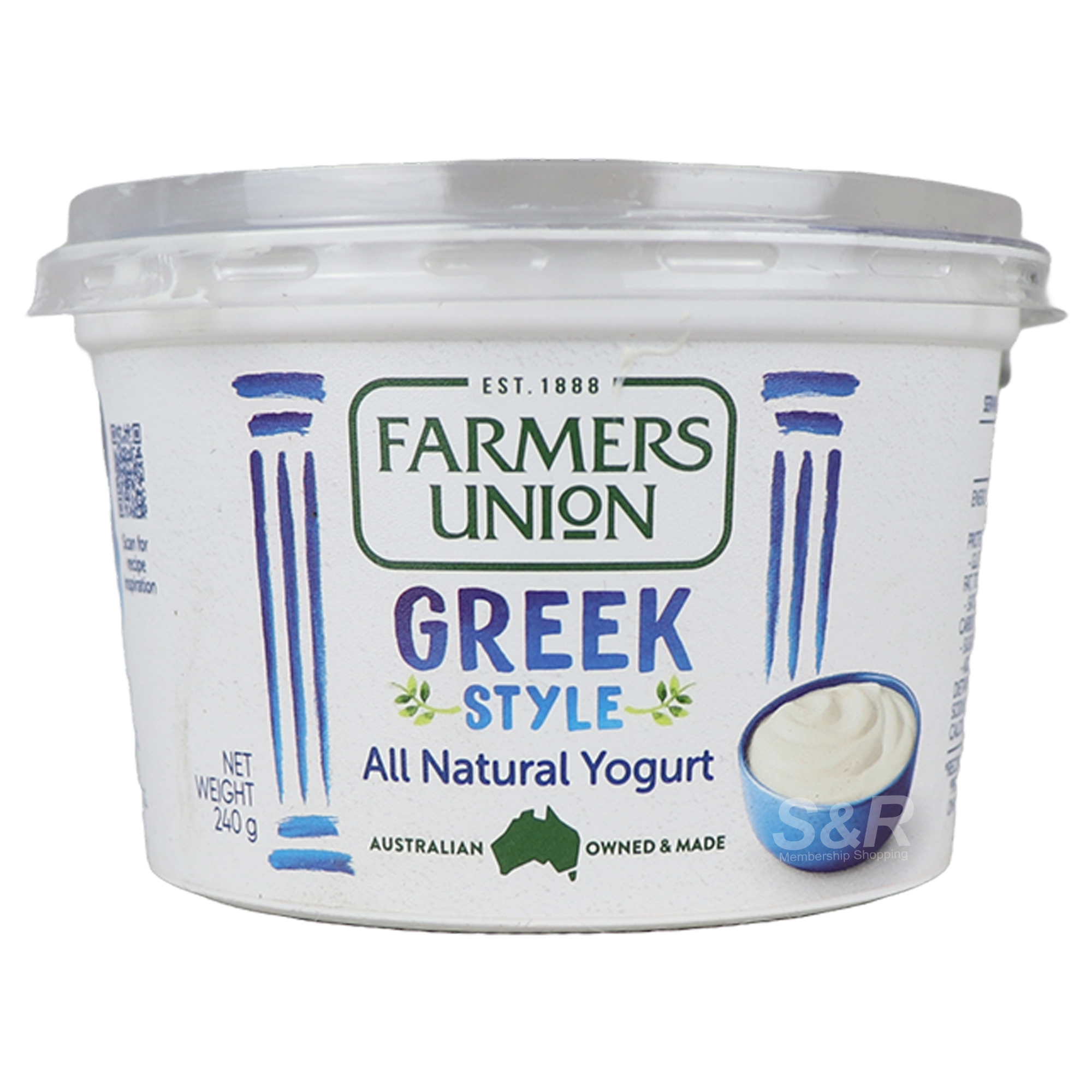 Farmers Union Greek Style All Natural Yogurt 240g Farmers Union Greek Style All Natural Yogurt 240g